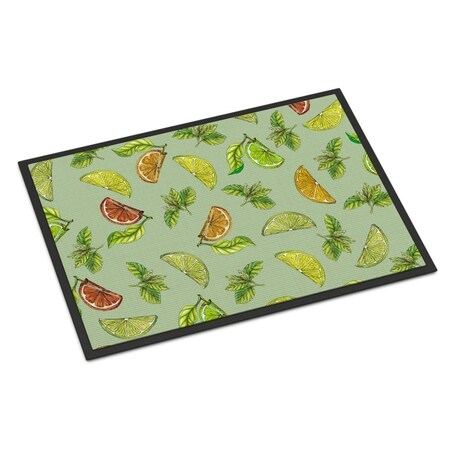 Carolines Treasures Lemons Limes and Orange Indoor or Outdoor Mat, 18 x 27 in. BB5206MAT